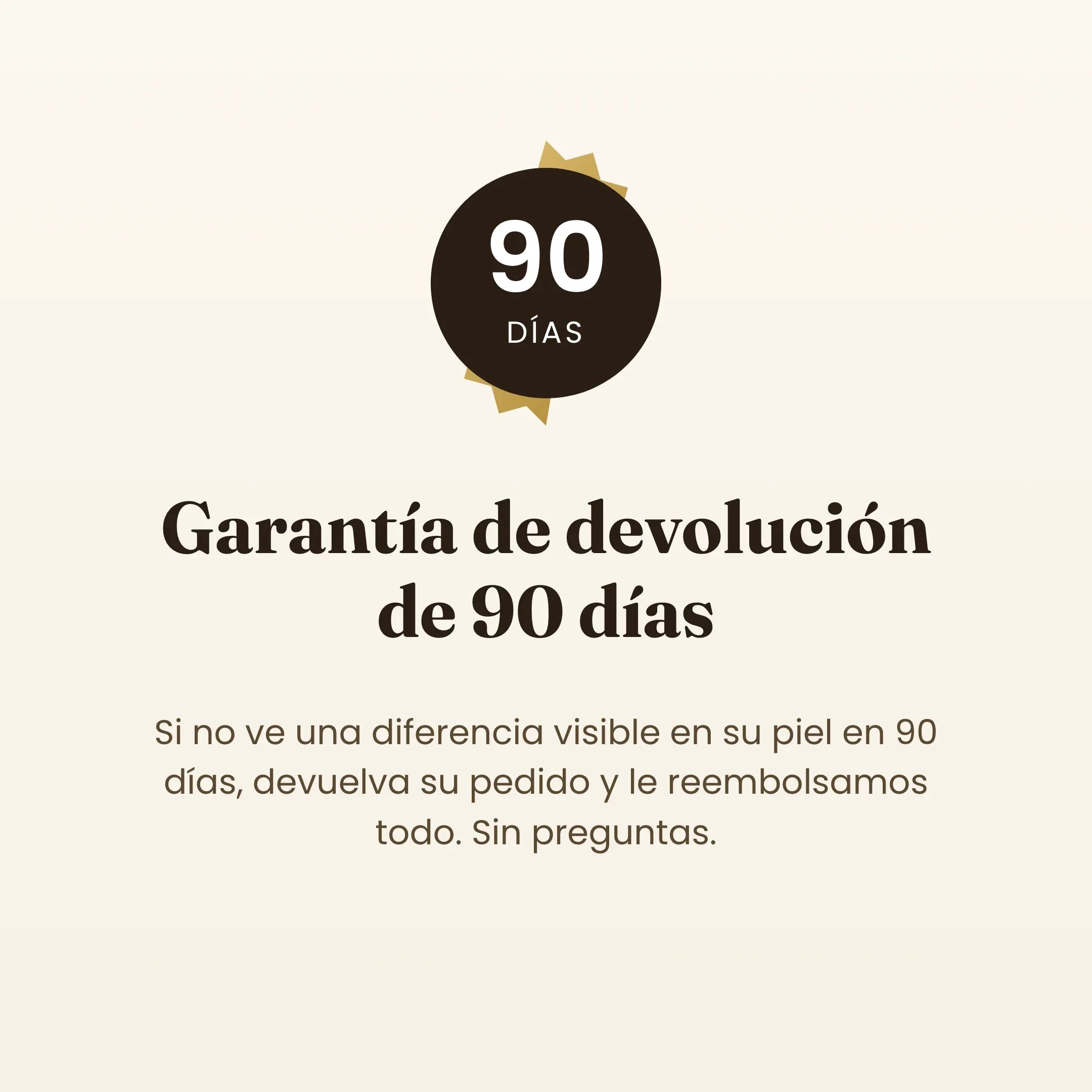 Garantía de devolución de 90 días