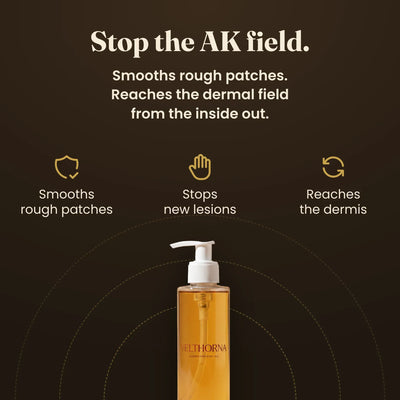 Stop the age spot field: smooths rough patches, stops new spots, reaches the dermis